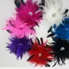 2020 Fashion Women Party Wedding Flower Feather Head Hair Clip Barrette Hat Bride Headband Belly Dance Latin Dance Hairpin8378664