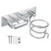 Mensola per asciugacapelli in alluminio Scaffale per piastra per bagno Scaffale per asciugacapelli Supporto per asciugacapelli a parete Forniture per il bagno208O