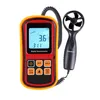 Freeshipping GM8901 Anemometer Windsnelheid Gaugetemperatuur Meet Digitale 45 m / s Thermometer Handheld meetinstrument