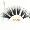 5D Faux Mink Lashes 25mm Long Natural False Eyelashes Volumn Fake Eye Lashes For Beauty Thick 25mm Full Strip Lashes