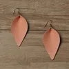 Couro Teardrop Earring Lightweight Folha Brincos Pétala Gota Brincos para presentes do Dia Mulheres Meninas Acessórios de Moda dos Namorados