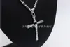 Snabb och rasande korshalsband med film smycken klassiska Rhinestone Pendant Sliver Cross Halsband hängsmycken för Men246V