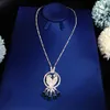 Mode Trend Pop Parrot Necklace High End Perfect Quality Green Tassel Necklace Prom Dinner Lady Necklace Shiny Mat287s