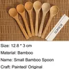 Nytt delikat kök med smaktämnd Jam Spoon Coffee Spoon Small Wood Baby Honey Spoon 12.8*3cm LX6539