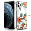 Painting Flower Transparent TPU Air Cushion Phone Case voor iPhone 12 Mini 11 PRO MAX 6 7 8 PLUS XR XS S20 Ultra