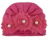 Bébé hiver chapeau tricoté perle fleur nouveau-né photographie accessoires chapeaux pour enfants chaud garçons fille casquette enfants chapeau Baby Fotografie knit cap