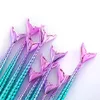 11pcs 3D Mermaid pennelli cosmetici Fish Tail spazzole di trucco fard in polvere fondazione del fronte della spazzola occhi Pennelli trucco dell'ombra di strumenti di bellezza