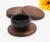 Houten Coasters Beech Black Walnut Cup Mat Bowl Pad Coffee Tea Cup Mats Diner Platen Keuken Home Bar Gereedschap SN106