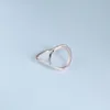 Простые матовые серебряные кольца Karma Circle для женщин, модные круглые вечерние обручальные кольца, ювелирные изделия, прочные кольца Bijoux R027305y