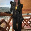 S-XXXL Kobiety Kombinezon z Rękawicą Oddychającą Kurtka Snowboard Garnitury Spodnie Staje Ciepłe Body Outdoor Snow Garnitury