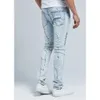 Dżinsy FashionBlue Draped Draphited Long 19FW Street Jean Spodnie