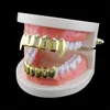 Multi Color chapado en oro Dientes Grillz dientes puntiagudos dientes Adornos manga dientes suave de la buena calidad de los apoyos 11 68cl H1