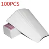 100pcs Élimination des cheveux de tissu de carrosserie non tissés Retirer le papier cire Roll Épilation d'épilator Épilatateur Strip de bande de cire Roll7022671