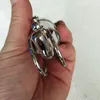 Cock Tube Chastity Tubes Nuevo dispositivo de castidad de metal de acero inoxidable Jaula Anillos para el pene Anillos para el pene BDSM Juguetes sexuales para hombres Productos para adultos masculinos