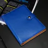 New PU Leather Magnetic Notepads Blue/Red/Black Travel Diary Agenda Office School Supplies Notebooks Personal Gift Stationery Notepad
