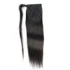 Economico!! Estensioni dei capelli diritte della coda di cavallo di Remy del Virgin umano brasiliano Natral colore nero 120g un fascio spedizione gratuita