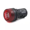 10 SZTUK ED16-22SM Przerywany dźwięk Lampa dźwiękowa Light Buzzer System alarmowy 22mm 12V 24V 220V - 12V