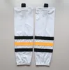 Nouveaux enfants jeunes hommes bleu Hockey sur glace noir entraînement 100% Polyester pratique chaussettes meilleure qualité