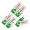 Green 5PCS/LOT 1G 2G 4G 8G 16G 32G 64G Rotating USB Flash Drives Flash Pen Drive High Speed Memory Stick Storage for PC Laptop Macbook