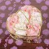 6pcs 상자 수제 인공 장미 비누 꽃 낭만적 인 목욕 비누 장미 발렌타인 데이 결혼 생일 선물