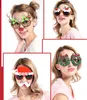 2019 hot Kerst Bril Kerstversiering Props Bril Prom Party Grappige Glazen Kerstman kerstcadeau Hoed Nieuwjaar