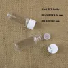200pcs/lot Wholesale 15ml PET Facial Cream Lotion Bottle Plastic Emulsion Container 1/2 OZ Packaging White Cap Vial Mini Pot