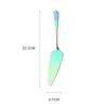 Colorful Cake Shovel Shovel Stainless Steel Pizza Cutter Pastry Butter Knife Cheese Dessert Cutlery Cooking Gadgets Baking Tool LSK173