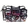 Sacs à cosmétiques en pvc transparent robuste avec bandoulière amovible et réglable, trousse de maquillage durable Pro Mua Round Bag Large316j