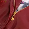 Women Jacket Crop Zipper Faux Leather Jackets 2019 New Fashion Autumn Winter Basic Coat Motorcycle Biker Streetwear Femme 19Sep