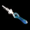 Glass Nectar Collector Kit with Quartz Tips Dab Straw Oil Rigs Silicone Smoking Pipes smoking accessories