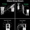 new drop down glass adapter Male to male Female 14mm 18mm glass Dropdown Adapter glass dab rig oil rigs bong adapters