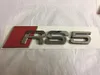 3D Chrome Audi RS3 RS4 RS5 RS6 RS7 RS8 - Emblème de badge de démarrage avec logo noir mat ou argent