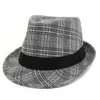 春の夏の綿のリネン大人のStingy Brim Jazz Cap Phat yイギリス風男性女性Fedora Hat Homburgファッションの帽子