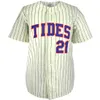 Customized Tidewater Tides 1972 Home Jersey Movie Baseball Jersey 100% Stitched Name & Number For Mens Womens Youth Mix Order S-XXXL