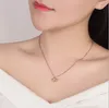2019 moda rosa ouro porco pingente colar linda clavícula corrente colar jóias para mulher gift197R9600359