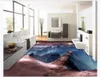 Carta da parati murale autoadesiva per pavimenti 3D personalizzata Bella scena di gioco ponte sul pavimento Pittura 3D impermeabile per pavimento del bagno della camera da letto