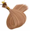 Cuticle AlignedHair Hand Tied HairWeaves Weft 2 Bundles Blonde Silver Pink Blue Color RemyHair Extensions Double Drawn