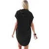 Moda Camisas Femininas T Shirt Koszulka z kapturem Koszulka Kobiety Krótki Rękaw Lato Topy Vetement Femme Tshirt Plus Size Poleras de Mujer Trend