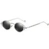 Botern Новые ретро -бокалы Стимпанк солнцезащитные очки готическая овальная рама вырежны солнце