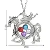 Magnetic Owl Life Tree Angel Glass Living Memory Locket Pendant Pearl Cage Floating Charm Pendant Halsband med stålkedja