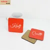 Sublimation Blank Square Round Heart Coaster Dining Table MDF Wooden Placemat Kitchen Accessories Mat Cup Bar Mug Drink Pads