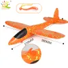 38*37CM Hand Launch Throw Foam Airplane With Slingshot Flying Glider Plane Model Outdoor Educational Toys For Children 20 pcs Mix Wholesale