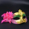 Máscaras de festa de máscaras venezianas - 12 pcs luxo flor além de metade do rosto Sexy mulher Dance Party máscaras de casamento adereços mix cor