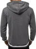 Män Höst Pullover Hoodie Hooded Sweatshirt Borstat Fleece Hoody Top Warm Sweatshirt Hooded Zipper Top Coat Outwear Plain M-3XL