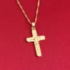 Neue Kreuz INRI Kruzifix Jesus Anhänger Halskette Gold Farbe Männer Kette Schmuck Weihnachten Geschenke5461581