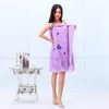 Cartoon Magic Bath Towels Lady Girls Spa douche serviette portable Microfibre absorbant Fast Drying Body Wrap Robe Bathrobes à 3526244