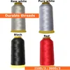 Alta hilo negro de poliéster durable para / Jeans / Sofá hilos de cable de la máquina de coser de cuero 210D espesor