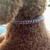 Bling Kristall Hundehalsband Leine glänzend voller Strass weiches Material verstellbar kleine Hunde Katze Haustiere Halsbänder mit Knochen Heimtierbedarf Neu