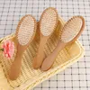 Natural Bamboo Brush Healthy Care Massage Hair Combs Antistatic Detangling Airbag Hairbrush Hair Styling Tool LX7469