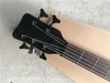 Siyah Donanım ile Custom 5 Strings Boyun-sokmak-vücuda Kırmızı-kahverengi Elektrik Bas Gitar, Aktif Devre, özelleştirilebilir